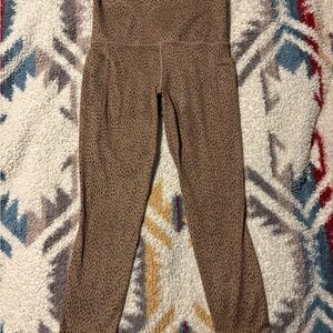 Athleta Brown Patterned Leggings